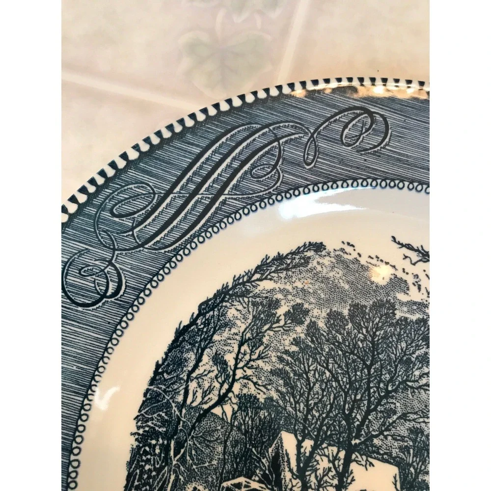 Vintage Royal Ironstone Currier and Ives 10